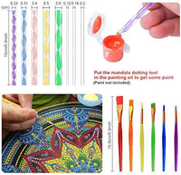 Mandala Dotting Tools, juego de 39 piezas de herramientas de punteado con una bolsa de almacenamiento azul con cremallera, impermeable, herramienta de pintura de puntos para pintura de roca, puntos de uñas y dibujo artístico - Arteztik
