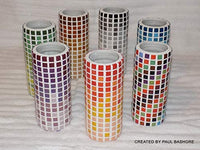 Mosaiko Green Mix 10.58 oz (10.5 onzas) - Azulejos de cristal de mosaico para manualidades, piezas cuadradas manchadas de primera calidad, 0.4 in x 0.4 in, perfecto para decoración del hogar, manualidades de bricolaje, arte de píxeles, juegos infantiles, - Arteztik
