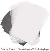 Selizo 150 piezas de papel de calco y grafito de carbono para transferencia de leña, talla de madera y trazado - Arteztik
