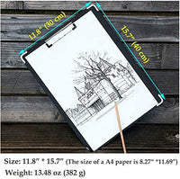 Artist Sketch Board Covered with Water Proof Fabric - Black Painting Drawing Clipboard – Art Supply for Classroom Studio Travel or Field Use, Size 15.7" by 11.8" (L x W, 30 x 40 cm) - Arteztik
