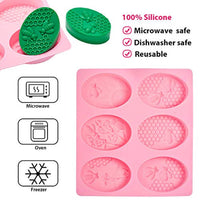 3 moldes de silicona con forma de panal de abeja, redondos, de silicona, para hacer jabones de chocolate, tartas, gelatina, caramelos - Arteztik
