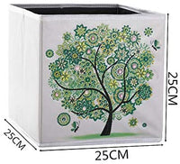 5D DIY Diamond Painting Caja de almacenamiento plegable, Mosaico Hacer Taladro Forma Especial Diamante Kit de Pintura para Bolsas, Bordado Diamante Artes Artesanía Decoración del Hogar (H) - Arteztik
