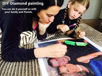 Kit de pintura de diamante 5D para adultos y niños, NYEBS 5D DIY pintura de diamante taladro redondo completo Jesús está caminando en la playa bordado de diamantes de imitación para decoración de pared 16 x 16 pulgadas (taladro completo) - Arteztik
