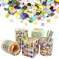 Azulejos de mosaico de vidrio con formas y colores mezclados piezas de vidrio para manualidades - Arteztik
