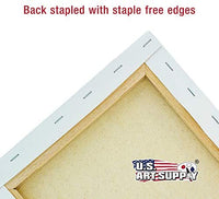 US Art Supply - Lienzo estirado, 8.0 x 8.0 in, calidad profesional, sin ácidos, 6 unidades – Perfil 3/4 de 12 onzas con imprimación Gesso - (1 funda completa de 6 lienzos individuales) - Arteztik
