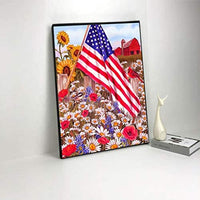 Kit completo de pintura de diamante para adultos y niños, con diamantes redondos para decoración de pared del hogar (13.8 x 17.7 in) - Arteztik
