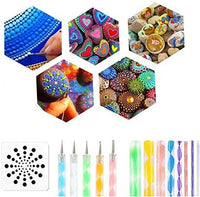 Juego de 32 herramientas de punteado de mandala, kit de plantillas de punteado de pintura de mandala de Ofilon, bolígrafo y lápiz capacitivo, herramientas de arte para pintar rocas, arcilla de cerámica, manualidades, colorear, dibujo, pintura de uñas. - Arteztik

