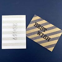 Besecraft - Pegatinas para cartas, gruesas, letras de papel de aluminio, pegatinas de letras de espuma, para álbumes de recortes, letras más gruesas, pegatinas de cartulina, 3 paquetes surtidos de 3 dimensiones - Arteztik
