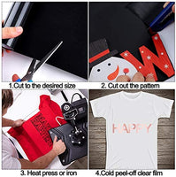 Ruisita - Rollo de vinilo de transferencia de calor de 2 rollos de papel de transferencia de calor suave HTV para ropa de bricolaje, camisetas, cuero, telas, artes y manualidades - Arteztik
