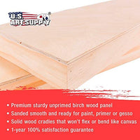 U.S. Art Supply - Tableros de madera de abedul para verter, 4 x 12 pulgadas, galería, 1 – 1/2 pulgadas de profundidad, cuna (paquete de 4) – Lienzo de pared de madera de profundidad de artista – Pintura para manualidades mixtas, acrílico, aceite, encausta - Arteztik
