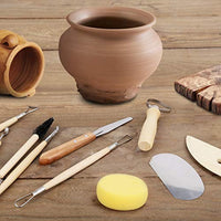57 herramientas de cerámica, juego de herramientas para esculpir arcilla, kit de herramientas de modelado y cerámica, herramientas de esculpir para arcilla polimérica y miniatura, cerámica y esculpir juego de herramientas para principiantes y profesionale - Arteztik
