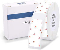 Label Maker Tape NIIMBOT D11 0.47"1.6" Adapted Label Print Paper Standard Laminated Office Labeling Tape Replacement for D11 Handheld Label Machine Waterproof Tear Proof 1 Roll 160 Pcs (White) - Arteztik

