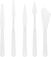 US Art Supply 5-Piece Artista Plástico Paleta Cuchillo Set - Arteztik
