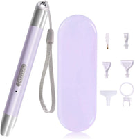 HOHOTIME - Pluma de taladro LED con luz de diamante 5D con 2 modos de luz, cabezales de pluma, estuche de almacenamiento para manualidades - Arteztik
