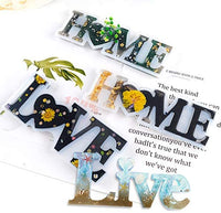 Hawiton Silicone Casting Molds, Resin Molds DIY Crafts Letter Home，Love & Family Resin Word Sign Molds, Epoxy Resin Casting Molds Model DIY Home Decoration Gift - Arteztik
