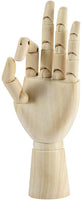 Figura articulada de madera de 2.8 in para dibujar y dibujar con la mano, izquierda mano - Arteztik
