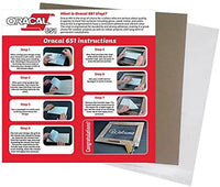 Oracal 651 - Vinilo adhesivo para manualidades (10 hojas), color naranja pastel - Arteztik
