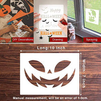 20 plantillas de Halloween para decoración de bricolaje, reutilizables, de plástico, para manualidades, decoración, papel, dibujo, vidrio, puerta, cuerpo, madera - Arteztik
