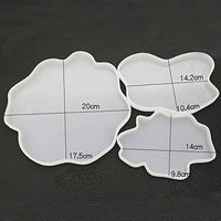 Yalulu - 3 moldes de silicona para posavasos irregulares, para manualidades - Arteztik
