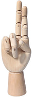Maniquí de madera de mano para dibujo y exhibición de joyería (7 pulgadas) - Arteztik
