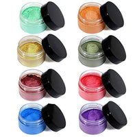 SEISSO 8 colores pigmento en polvo, 15 g/0.53 oz embotellado polvo de mica natural tinte de resina epoxi para limo, bomba de baño, bricolaje jabón vela fabricación, uñas artísticas, manualidades - Arteztik
