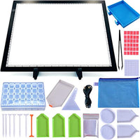 Cozonte B4 - Caja de luz de trazado grande, 18.9 in, ultrafina, B4, 75 piezas B4 Kit de almohadilla de luz para pintura de diamante 5D, dibujo de artistas de dibujo de dibujo de animación Stenciling - Arteztik
