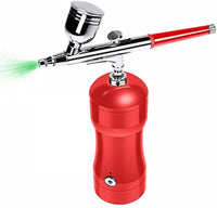 COSSCCI Upgraded Airbrush Kit, Portable Auto Mini Air Brush Gun with Compressor Kit Quiet Air Brush Painting Kits for Cake Decorating Makeup Art Nail Model Painting Tattoo Manicure (Black) - Arteztik
