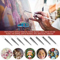 Juego de 5 pinceles de pintura de micro detalles, pinceles de pintura en miniatura para pintura, acrílico, miniatura, para acuarela, aceite - Arteztik
