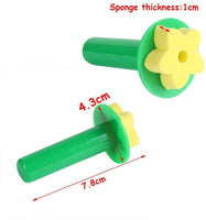 6 pcs niños aprendizaje temprano Mini Esponja Espuma pincel de pintura flor sello niños DIY Graffiti dibujo juguetes - Arteztik
