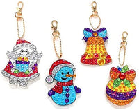 Cieovo - 8 llaveros de Navidad con diamantes de imitación, diseño 5D - Arteztik

