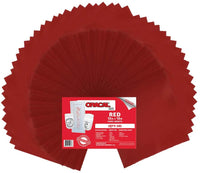 (5), (10), (20), (25), (30), (40) o (50) hojas de 12.0 x 12.0 in – Oracal 651 Vinilo adhesivo rojo para manualidades para críquit, silueta, camafeo, cortadores de manualidades, impresoras y calcomanías – Acabado brillante - Arteztik

