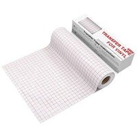 YRYM HT Cinta de papel de transferencia de vinilo transparente Roll-12 x 50 pies con rejilla de alineación para Silhouette Cameo, Cricut vinilo adhesivo para calcomanías, letreros, ventanas, pegatinas - Arteztik
