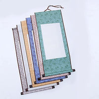 jz014 hmay montaje mini Hanging pared Set de desplazamiento para Kanji en blanco, Sumi y caligrafía china (6pcs/set, 11.8" 27.6") - Arteztik
