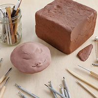 Arcilla seca al aire de Terra Cotta | Compuesto natural, no tóxico multiuso | Autoendurecedor, sin hornear arcilla para esculpir, modelar y más | Hecho en los Estados Unidos | 10 libras - Arteztik

