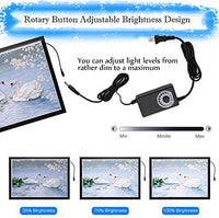 HomeCraftology - Almohadilla de luz para pintura de diamantes, tamaño A4, ultradelgada de segunda generación, placa de trazado con luz ajustable con alimentación USB, con accesorios para manualidades (actualización) - Arteztik
