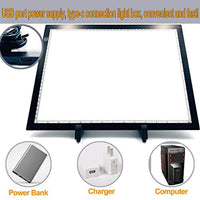 Cozonte B4 - Caja de luz de trazado grande, 18.9 in, ultrafina, B4, 75 piezas B4 Kit de almohadilla de luz para pintura de diamante 5D, dibujo de artistas de dibujo de dibujo de animación Stenciling - Arteztik
