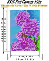 Pintura de diamante 5D para manualidades, punto de cruz, con diamantes de imitación y diamantes de imitación, para adultos, para principiantes, manualidades, 15.4 x 15.0 in - Arteztik
