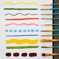 Damisos - Juego de 12 tablas de lienzo para pintura de 7.9 x 9.8 in, para pintura acrílica y óleo para niños principiantes y artistas, juego de pinceles de pintura + libro electrónico con ideas inspiradoras de pintura por Damisos - Arteztik
