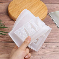 Thanksky - Moldes de resina de cristal, diseño único con letras de cristal, para decoración de interiores, decoración del hogar, arte de pared, para colgar en la pared (mezcla) - Arteztik
