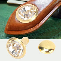 50 remaches de diamantes de imitación, remaches de diamantes de imitación, remaches para cuero/cinturón/bolso de mano, decoración de piel - Arteztik
