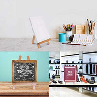 U.S. Art Supply - Caballete de mesa pequeño de 10.5 in, trípode de madera de haya, para niños, estudiantes, escuelas, pinturas, fiestas, mesas, caballetes de escritorio, portafotos de lona - Arteztik
