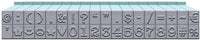 Contacto EE. UU. cu-07090 pegz conectables Símbolos y números juego de sellos, pequeña, azul piscina - Arteztik
