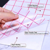 Cinta de transferencia de papel para vinilo, 10 x 11.8 pulgadas, cinta de transferencia transparente de malla de alineación, 20 unidades para carteles, ventanas, pegatinas, calcomanías - Arteztik
