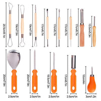 K Kwokker - Juego de herramientas profesionales para tallar frutas, cerámica y cerámica, herramientas de cerámica y cerámica para verduras, alimentos de madera, herramientas para pelar y esculpir arcilla 13 piezas - Arteztik
