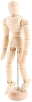 Yosoo Artista macho Modelo de figura de madera con Extremidades Movable para Sketching dibujo ayuda maniquí, 8" - Arteztik
