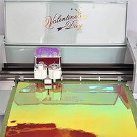 Lya Vinilo Holográfico Permanente Ópalo Artesanía Vinilo 12.0 x 12.0 in 7 hojas/Pack con 2 Papel de Transferencia para Decoración del Hogar, Logo, Letras, Banners, Exterior del Coche, Espejos de Vidrio, Scrapbooking, Plotters Carteles - Arteztik
