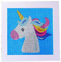 LAN WHALE Easy 5D Kit de pintura de diamante para niños, kit completo de pintura por número con marco de madera - Panda 6 x 6 pulgadas (rosa) - Arteztik
