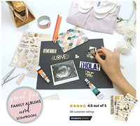 Edición limitada | Pegatinas doradas para álbumes de recortes, suministros de recortes, pegatinas de amor | Exclusivo de Amazon (1/2/3 diseños) - Arteztik
