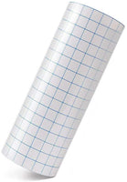 Rollo de cinta de papel de transferencia de vinilo transparente de 6.0 in x 4.9 ft transparente con rejilla de alineación. Cinta de transferencia de aplicación perfecta para cameo vinilo autoadhesivo para letreros, pegatinas, paredes, puertas y ventanas - Arteztik

