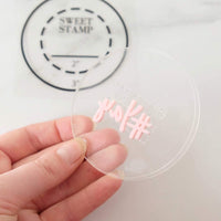 AmyCakes Sweet Stamp - Sello redondo para pasteles y cupcakes - Arteztik

